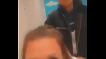 Preview 2 of Stepson And Moyher - Beby red and Rad Brad gets her pussy filled by master in public bathroom