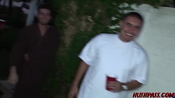 Preview 4 of Mom Xxx Saxy Videos - Naughty Nika Noire Takes on The Frat Boys of PzY