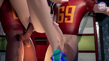 Preview 4 of Java Bukkake - 3DGSPOT - Teen Babes Gets Fucked Hard In Locker Room By Football Players PART 1! 3D Cartoon!