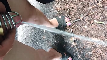 Preview 3 of Maturr Sex Boy - trans outdoors urinating in public