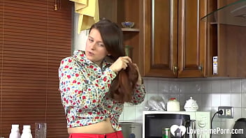 Preview 1 of Huge Pussy Insertion - Sexy babe with big tits fools around teasing