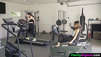 Preview 1 of Di Jual Suami - FamilyOrgasm - Stepdaddy Gives Dick to the Gaals in the Gym