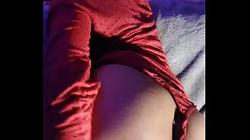 Preview 4 of Ckx Hijab - MyaSoTiny Riding Big White Dildo Before Bed