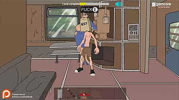 Preview 2 of Racy Angel Com 8 - Fuckerman Train | Flash Game by Bambook