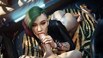 Preview 4 of Oli Hall - Cyberpunk 2077 - Judy alvarez blowjob