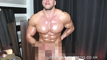 Preview 1 of Shemale Big Solo Mastubator - Oiled up sexy wanker