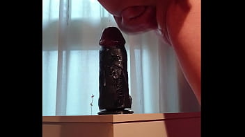 Preview 2 of Sister N Brother Group Sex - Using my giant dildo for the first time,  I pee with pleasure