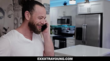 Preview 1 of Gym Storye Video - Brad Newman is a lucky housesitter when he gets the attention of pretty babe Emma Starletto dolled up as a white slutty cat who wants some dick.