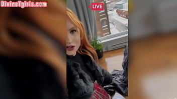 Preview 1 of Kidnap School Girl And Sucking - Busty bigboobed redhead TS barebacked by big cock dude