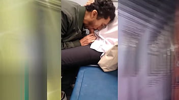 Preview 2 of Teen Sex Anal With Father - En el metro