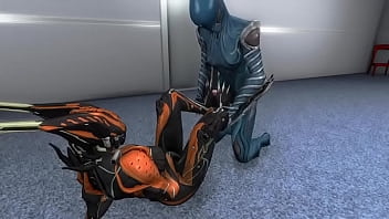 Preview 2 of Publisiti Sex - Warframe Valkyr Gives Futa Mag A Footjob (With Pov)