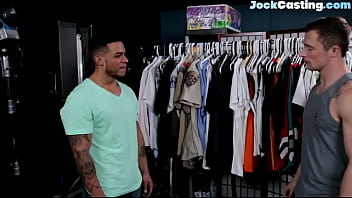 Preview 1 of Natasha Nice Forced By Son - Hunky Latino anal stuffed by inked amateur stud after bj