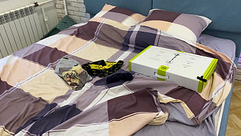 Preview 1 of Old Man English Sebx Xxx - Stepson took advantage of the helplessness of Stepmother stuck under the bed
