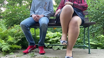 Preview 1 of Sdms 768 - MILF with a gorgeous white ass changes pads in the park outside