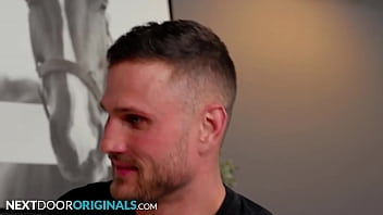 Preview 1 of Xnxxx Auntie Seduce Nephew - Threesome Virgin Is Shown The Way By Muscle Hunk Couple - Blain O&#039_Connor,  Scott Finn,  Joseph Castlian