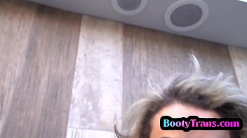Preview 2 of Girl Dogs Xxx - Bigboob shemale beauty breeded after bj and twerking