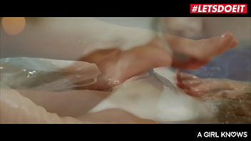 Preview 2 of Mom And Dad Sleeping Fuck Son - LETSDOEIT - (Merry Pie,  Emily Brix) - Hot Lesbian Bathroom Sex With Stunning European Babes