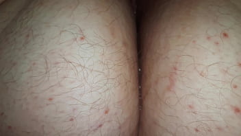 Preview 4 of X Dese Vedeyo - Extreme closeup eating fat hairy pussy of chubby slut in red panties - real female orgasm
