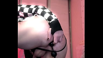 Preview 2 of 15ki Xvdos - Trans girl train her ass with anal chain