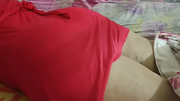 Preview 2 of Teen Pay Debt Gangbang - Wild Hot Desi Girlfriend in Red - Hot Body Massage