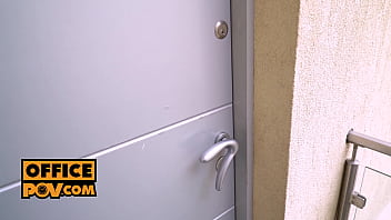 Preview 1 of Art Pregnant - POV - Nosy HR bitch Veronica Leal gets fucked like she deserves it