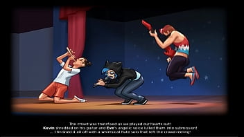 Preview 1 of Dasing Xbidos - Summertime Saga Sex scene - Miss Dewitt gave Student a Blowjob in the Auditorium