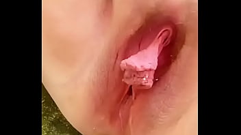 Preview 1 of Sexx Boobs Press - Pissing through huge labia