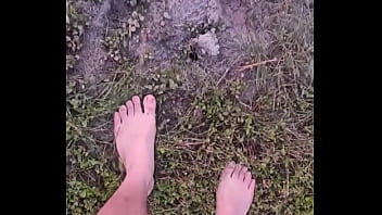 Preview 1 of C700 Xxx Sex Dog Baby Com - Barefeet grounding sensation in mud #barefeet #sensory #fun