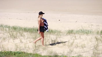 Preview 1 of Auntie Spanks Nephew - SecretCrush - Public Beach Pervert Oils Me Up And Fucks My Holes