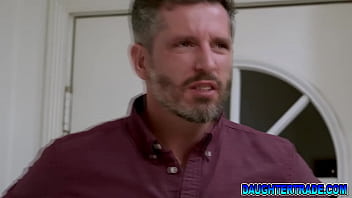 Preview 1 of Back Man Hard - - Minxx Marley and Dani Blu gets intense with each others stepdads and starts fucking