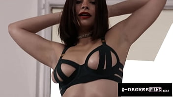 Preview 1 of Seachdaria Diabol - 3rdDegreeFilms - Hot Big Tittied Brunette Gets On A Big Dick Skewer - Violet Starr