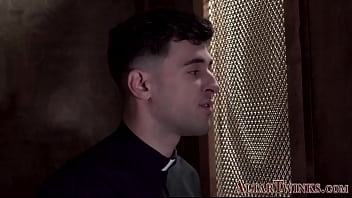Preview 1 of Remote Vibro Egg In Public - Altar twink gets ass jizzed