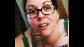 Preview 2 of Open Hot Sex In - Da jugg mann : Nerdy Milf with big tits bbc worships with a huge facial