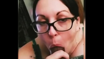 Preview 3 of Open Hot Sex In - Da jugg mann : Nerdy Milf with big tits bbc worships with a huge facial