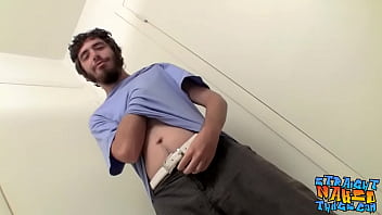 Preview 1 of Reshma Thakkar Miss Teacher - Hairy straight thug Samuel Phatom cums while masturbating