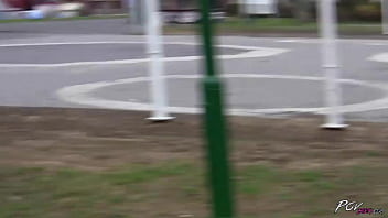 Preview 1 of Blue Feem Xxx - Sandra showing hot POV public dick sucking and facial