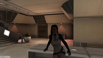 Preview 1 of Tied Black Bitch - mass effect_ sex in a hotel