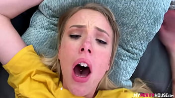 Preview 4 of Down Virtual Wives - Dixie Lynn Caught By Stepbro Taking Car