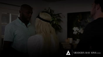 Preview 1 of Xxx Mom Son Salping - MODERN-DAY SINS - Blonde MILF Spencer Scott Blindfolded &amp_ IMPREGNATED By Her Husband&#039_s Best Friend