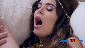 Preview 3 of New Year 2018 Office Xxx Video - Curvy Teen Arabic Belly Dancer - Violet Starr