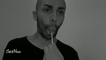 Preview 2 of Only Pubis Massage - Sucking on a delicious candy