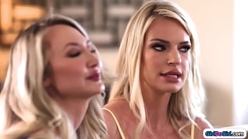 Preview 1 of Chirsty Kack - GirlDoGirl.com - Busty milf newlyweds share stepdaughter
