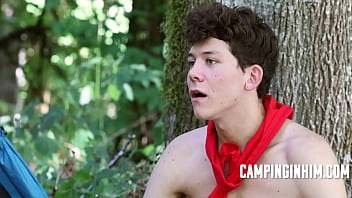 Preview 1 of Allia Batt Cc - Old Pervy Man Fucks Twink In Camp