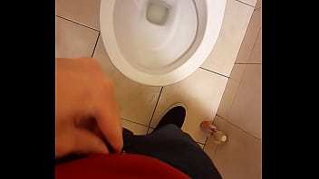Preview 1 of Girl Kids Creampie - Public toilet piss
