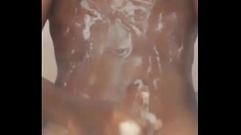 Preview 2 of Jav E Sextape - Guy jerking sensitive cock in the shower