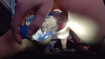 Preview 4 of Black Cooks All Porn Videos - Femboy fucks bottle