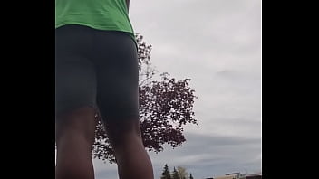 Preview 4 of You Pomr - Taking an exercise routine I learned indoors and privately practicing it outdoors 2