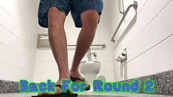 Preview 2 of Gia Paige Brother And Sister - I&#039_M A NAUGHTY LITTLE FUCKER IN PUBLIC BATHROOMS