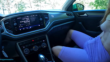 Preview 2 of Place To Party - Teen masturbates in a car until ORGASM - ProgrammersWife