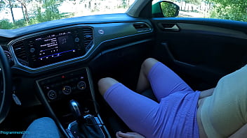 Preview 1 of Place To Party - Teen masturbates in a car until ORGASM - ProgrammersWife